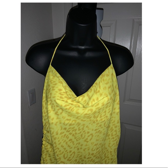 RESA Allie Mini dress in yellow leopard print—NWT - Picture 3 of 8